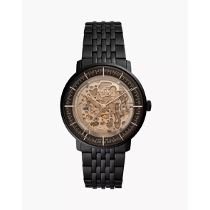 Watch strap Fossil ME3163 Stainless steel Black 22mm